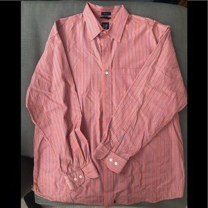 Orange and Blue GAP dress shirt size L